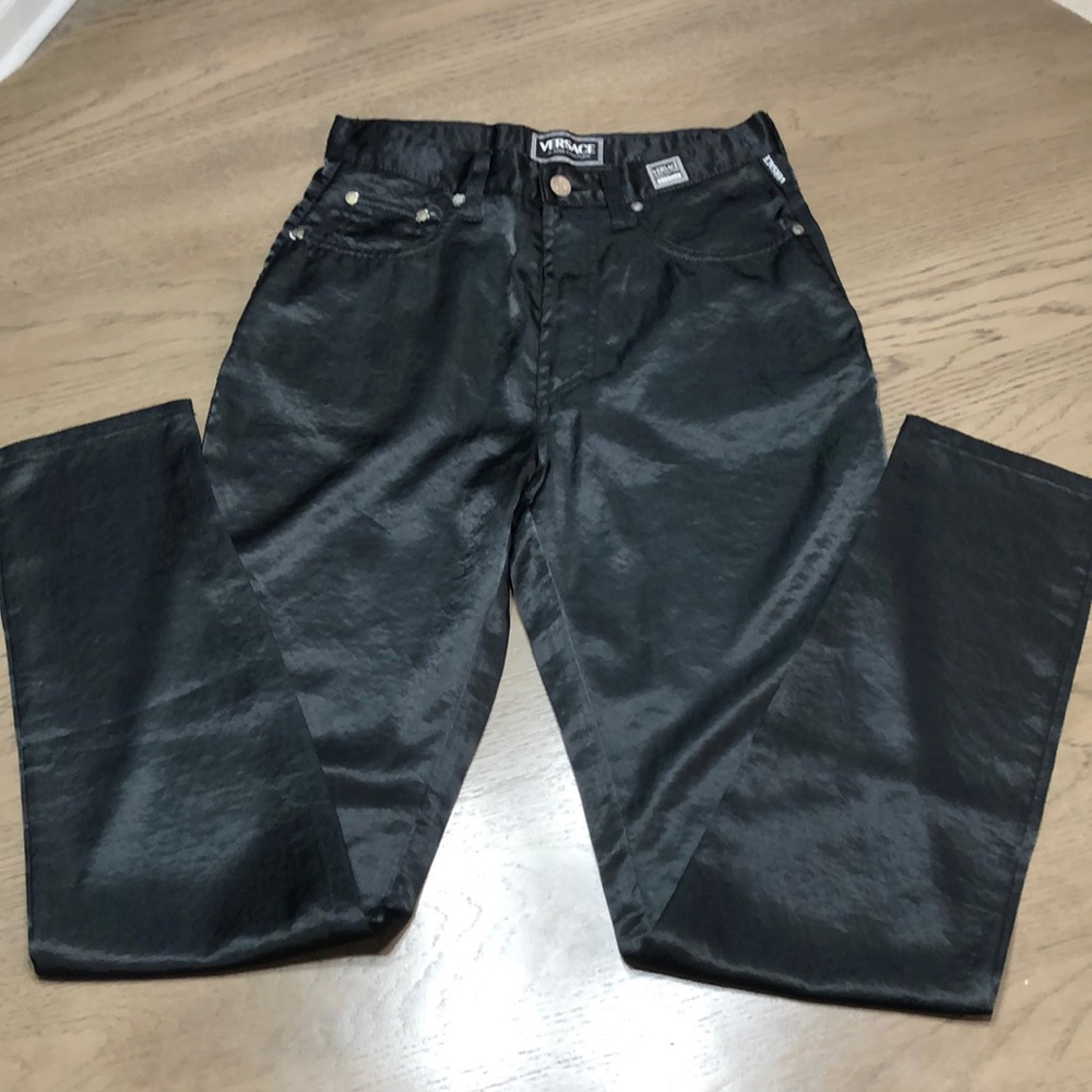 Versace vintage (1997)slim fit black pants
